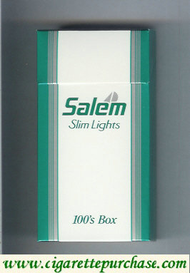 Salem Slim Lights 100s with yacht cigarettes hard box